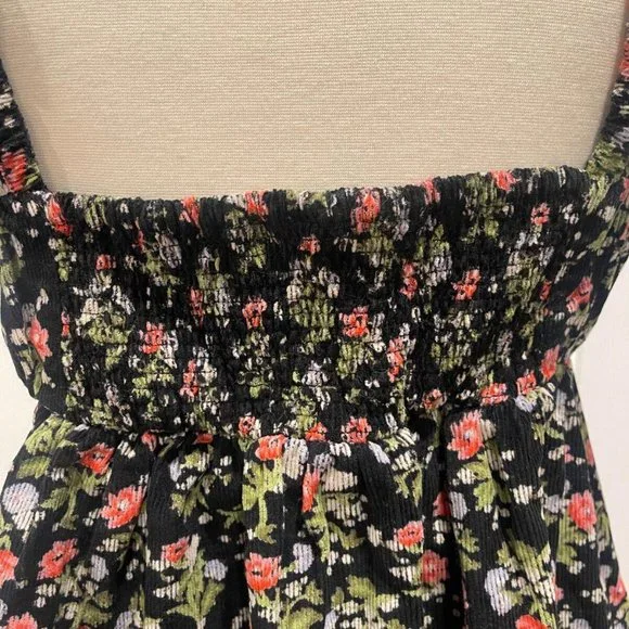 SOLD Free People Corduroy Floral Printed Tunic Babydoll Dress NWOT S… - Picture 5 of 15